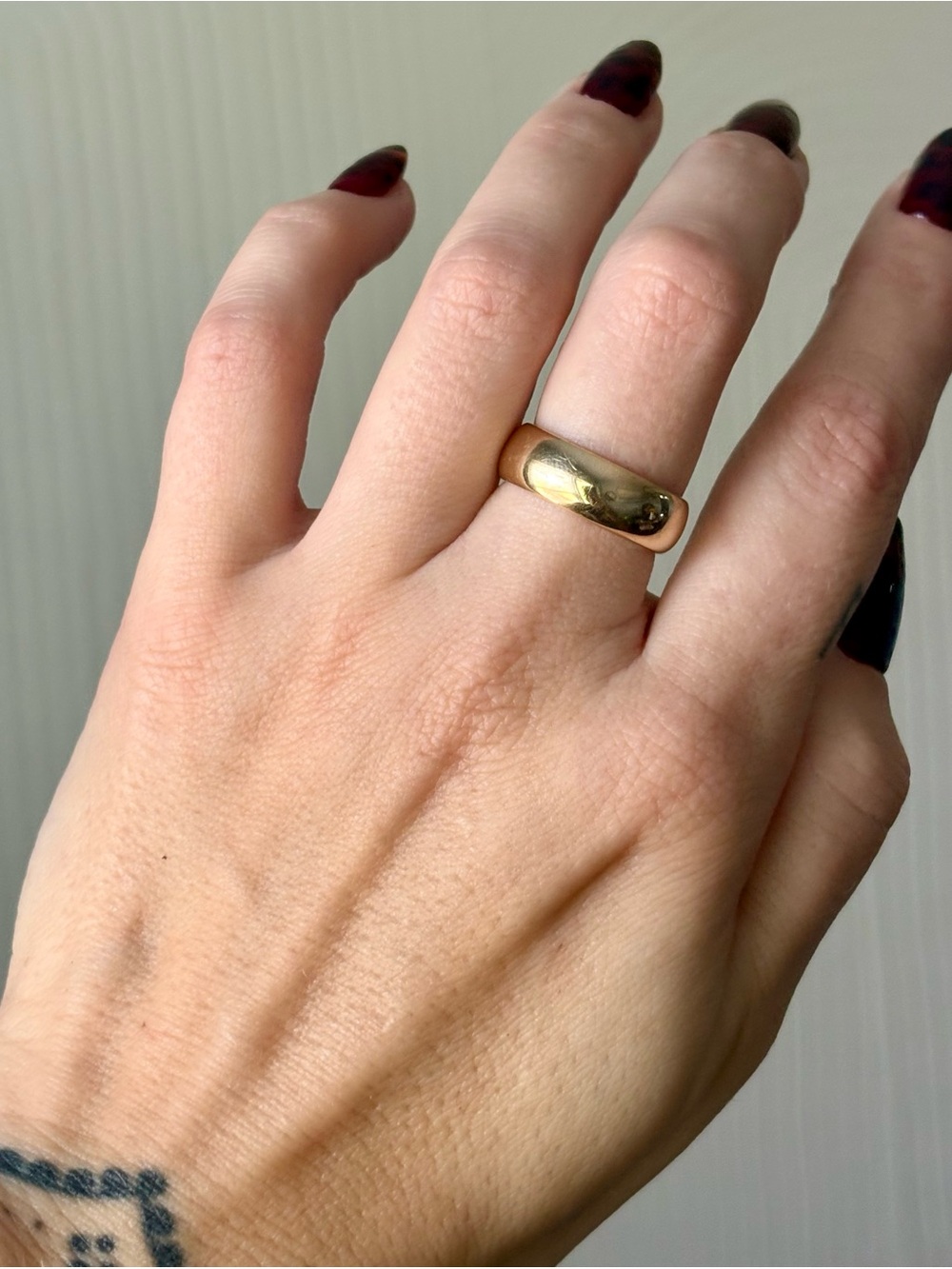 14K Yellow Gold Keepsake Jewelry Ring, Size 6.75-7, 8.8 Grams